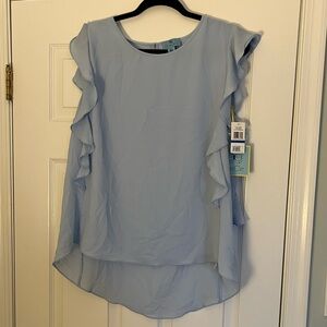 CeCe blue top (XL)- NWT